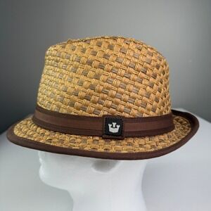 Goorin Bros. Mens Straw Paper Fedora Hat Size Medium